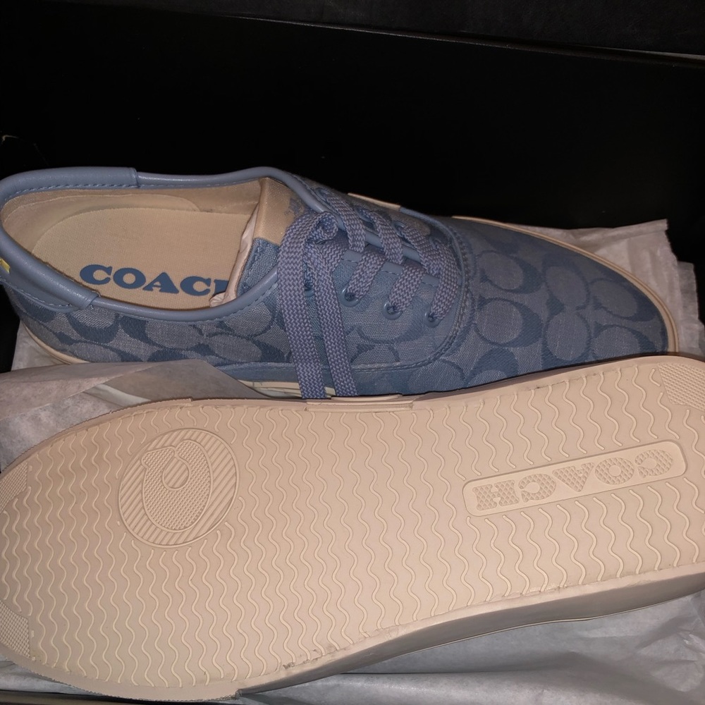 Coach Citysole Skate Sneaker in Light Wash - Picture 8 of 10